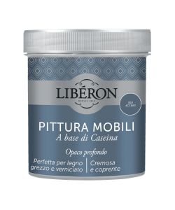 Lib�ron Pittura Mobili Blu Acciaio 0,5 L a base di Caseina Opaca