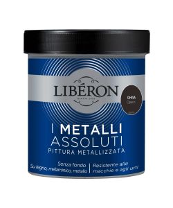 Lib�ron Pittura Metallizzata Ghisa Opaco 0,5 L per Legno e Mobili