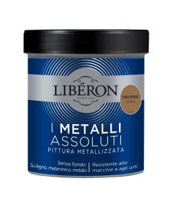 Lib�ron Pittura Metallizzata Oro Rosso Brillante 0.5 L Decorativa