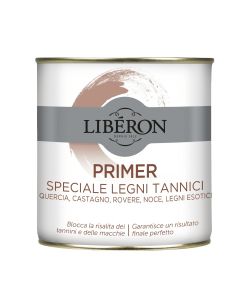 Lib�ron Primer Speciale Legni Tannici Bianco Opaco 0,5 L - Finitura Uniforme