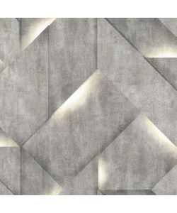 DUTCH WALLCOVERINGS Carta da Parati Onyx Grigio Scuro
