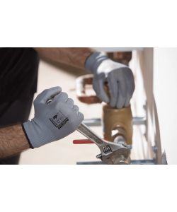 Rostaing Guanti da Lavoro Skinpro Grigi M - Resistenza Abrasione, Ambidestri