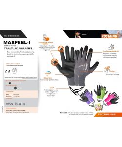 Rostaing Guanti Maxfeel in Nitrile Micro Foam - Colori Assortiti Taglia 7
