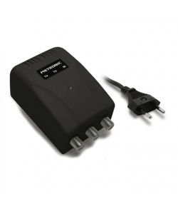Metronic Alimentatore 12V per Amplificatori TV 2 Uscite Nero 150mAh