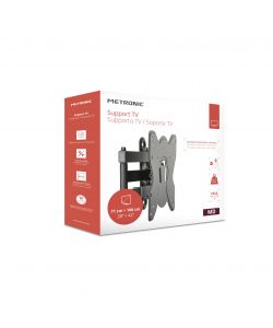 Metronic Supporto TV da Parete Inclinabile Nero 28-42 Pollici 25kg