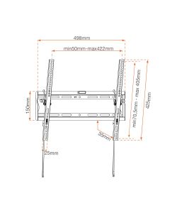 Metronic Supporto TV a Muro Inclinabile 42