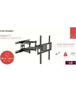 Metronic Supporto a Muro Inclinabile per TV 42-55 Pollici Nero