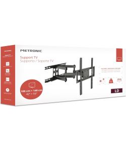 Metronic Supporto a Muro Inclinabile per TV 42-55 Pollici Nero