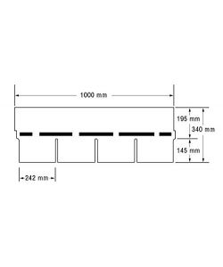Onduline Tegole Canadesi Rosse 34x100 cm per Tetti e Pergolati