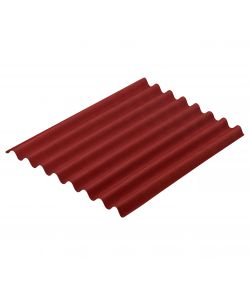 Onduline per Coperture Easyline - Lastra Ondulata in Fibra Bitumata Rosso 100 x 76 cm