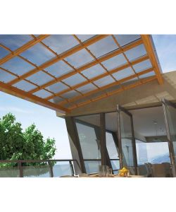 ONDULINE POLICARBONATO ALVEOLARE 10MM 980MMX2000MM Trasparente Resistente