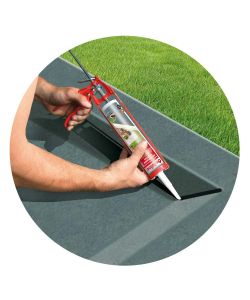 ONDULINE Mastice Bituminoso 300 ml - Impermeabilizzante Nero per Edilizia