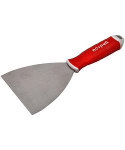 Nespoli Spatola Americana Inox 100mm con Manico Gomma Resistente