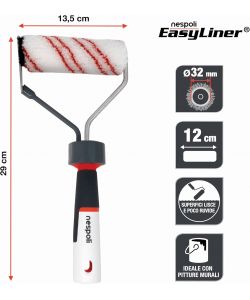 Nespoli Rullo Pittura 12cm Easyliner per Rifiniture Precise Senza Nastro