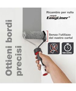 Nespoli Ricambio Rullo Pittura 12cm EasyLiner per Rifiniture Precise