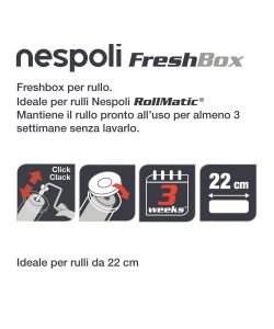 Nespoli Box Rullo Pittura Rollmatic 22 cm Naturale - Conservazione 3 Settimane