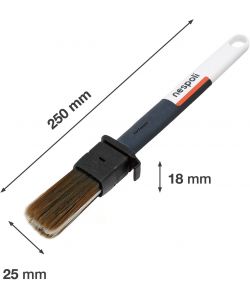 Nespoli Pennello Piatto Zeroloss 25mm per Vernice Legno AirTouch - S