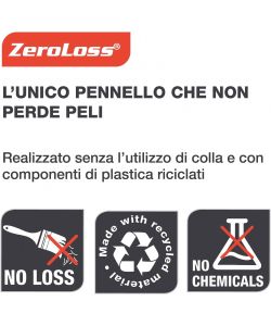 Nespoli Pennello Piatto Zeroloss 25mm per Vernice Legno AirTouch - S