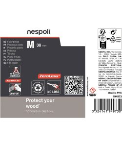 Nespoli Pennello Piatto ZeroLoss 38mm per Legno Manico AirTouch - M