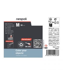 Nespoli Pennello Piatto ZeroLoss M 38mm per Pittura Oggetti Fai da Te