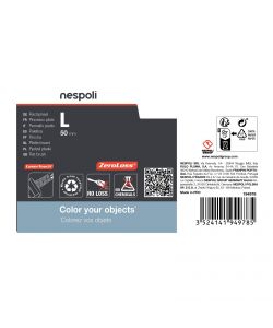Nespoli Pennello Piatto Zeroloss L 50mm per Smalti Acqua e Solvente