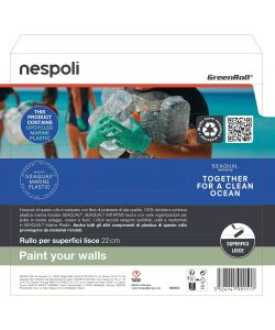 Nespoli Rullo Pittura Greenroll 22cm Superfici Lisce Manico Ergonomico