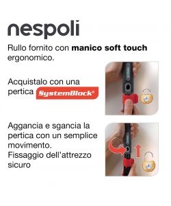 Nespoli Rullo Greenroll 22 cm per Pittura su Superfici Poco Ruvide