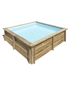 Piscina City Quadrata Legno 225 x 225 x 68 h cm