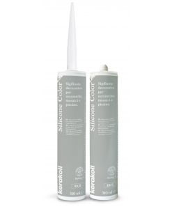 Kerakoll Silicone Color KK6 310ml - Sigillante siliconico Grigio - Impermeabile e resistente UV