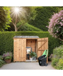Foresta Casetta in Legno Naturale - 1.05 m� con Doppia Porta e Pavimento