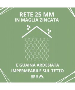 Foresta Pollaio XXL 204 cm per 6-10 galline in legno con tetto apribile
