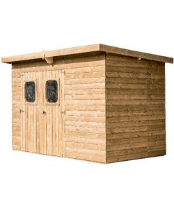 Habrita Casetta da Giardino PVC 3,16x1,80 m Grigia Waterproof 19 mm