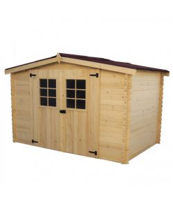 Casetta Giardino Legno 300x184cm 20mm Marrone Senza Pavimento