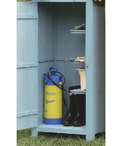Armadio da Giardino Blu Legno 3 Ripiani 77x54x179 cm Resistente Acqua