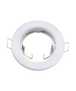 Portafaretto LED da Incasso Rotondo GU10 e GU5.3 (MR16) Colore Bianco (Box 2 Pezzi)