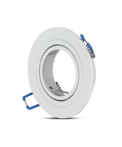 Portafaretto LED da Incasso Rotondo GU10 e GU5.3 (MR16) Colore Bianco Orientabile