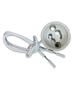 Portalampada GU10 in Ceramica con Cavo in Silicone (pz singolo)