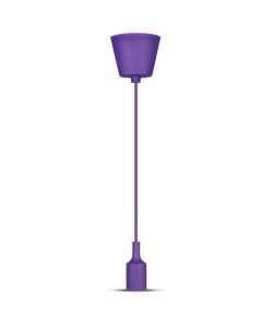 Portalampada a Sospensione E27 (Max 60W) in Silicone Viola