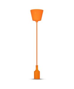 Portalampada a Sospensione E27 (Max 60W) in Silicone Arancione