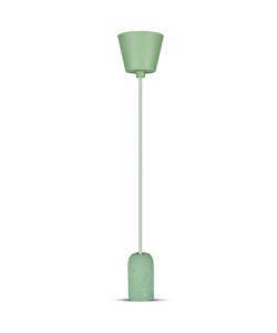 Lampadario LED a Cilindro in Calcestruzzo con Portalampada E27 (Max 60W) Colore Verde