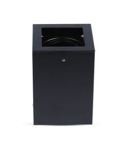 Portafaretto LED Montaggio a Plafone Quadrato GU10 e GU5.3 (MR16) Colore Nero Orientabile