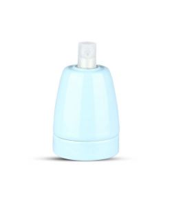 Portalampada in Porcellana E27 (Max 60W) Colore Blu