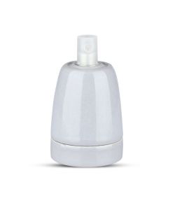 Portalampada in Porcellana E27 (Max 60W) Colore Grigio