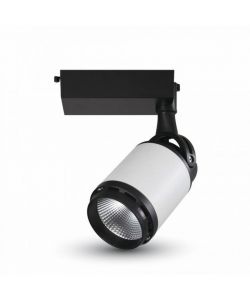 Faretto LED da Binario 35W Colore Nero e Bianco 6000K
