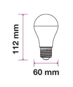 Lampadina led 9w luce calda