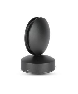 Lampada LED da Muro Arrotondata 7W 110LM/W Fascio Luminoso a 360 Colore Nero 3000K IP65