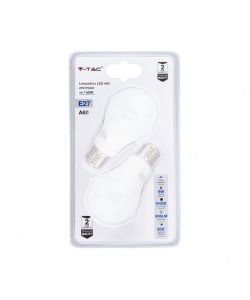 Lampadina LED E27 9W A60 6400K (Blister 2 pezzi)
