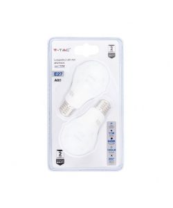 Lampadina LED E27 11W 100LM/W A60 6400K (Blister 2 pezzi)