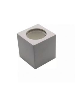 Portafaretto LED Montaggio a Plafone Quadrato GU10 e GU5.3 (MR16) Corpo in Gesso Bianco