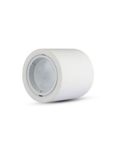 Portafaretto LED Montaggio a Plafone Rotondo GU10 e GU5.3 (MR16) Corpo in Gesso Bianco